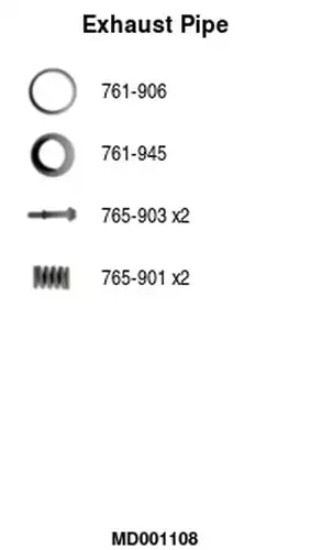 изпускателна тръба FA1 MD001108