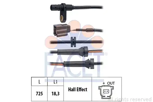 датчик, обороти на колелото FACET 21.0236