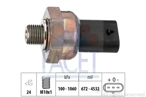 датчик, налягане на маслото FACET 25.0015