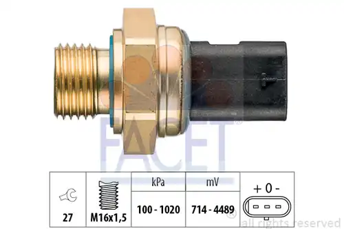 датчик, налягане на маслото FACET 25.0017