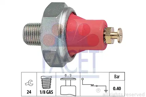датчик за налягане на маслото FACET 7.0016