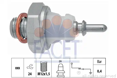 датчик за налягане на маслото FACET 7.0221