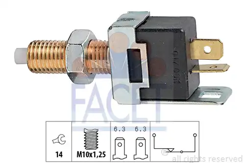 ключ за спирачните светлини FACET 7.1017