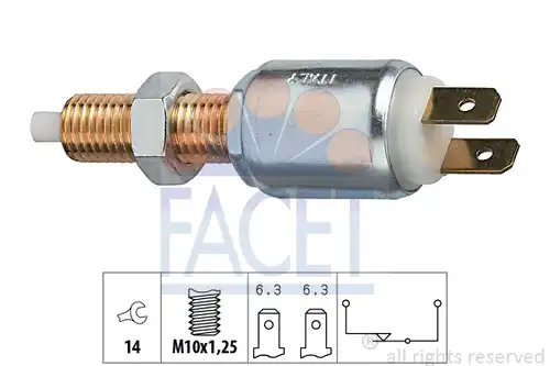 ключ за спирачните светлини FACET 7.1025