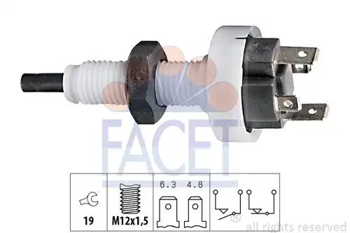 ключ за спирачните светлини FACET 7.1049