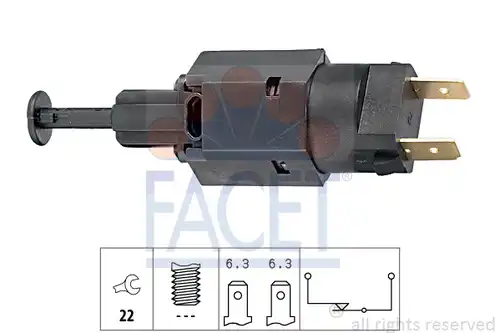 ключ за спирачните светлини FACET 7.1050