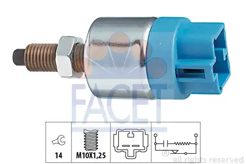 ключ за спирачните светлини FACET 7.1089