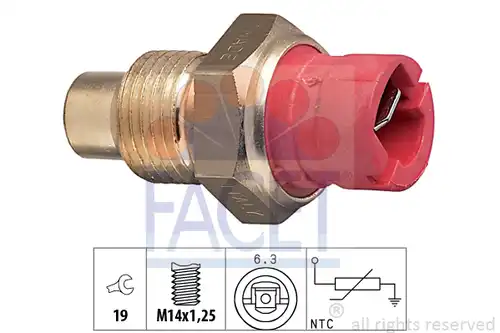 датчик, температура на охладителната течност FACET 7.3084