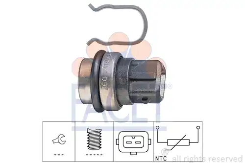 датчик, температура на охладителната течност FACET 7.3086