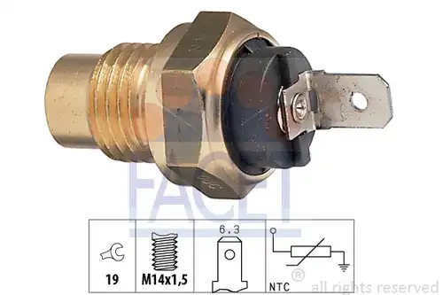 датчик, темература на маслото FACET 7.3096
