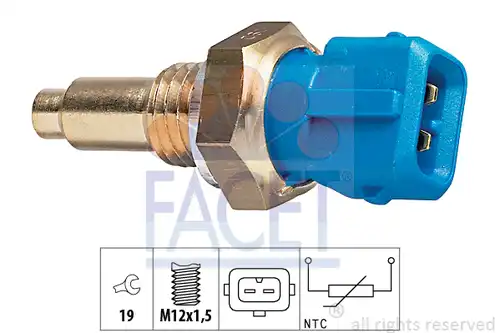 датчик, температура на охладителната течност FACET 7.3143