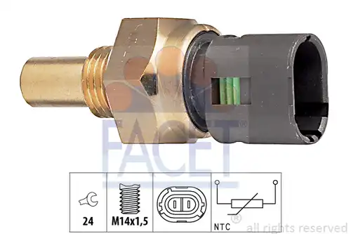 датчик, темература на маслото FACET 7.3193
