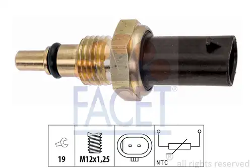 датчик, темература на маслото FACET 7.3400