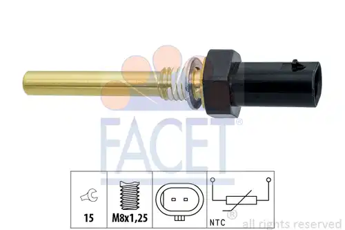 датчик, темература на маслото FACET 7.3402