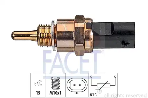 датчик, темература на маслото FACET 7.3406