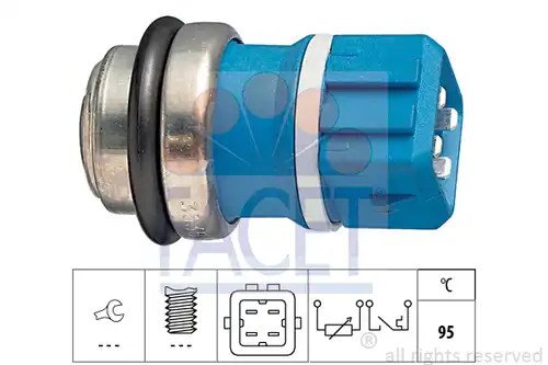 датчик, температура на охладителната течност FACET 7.3535