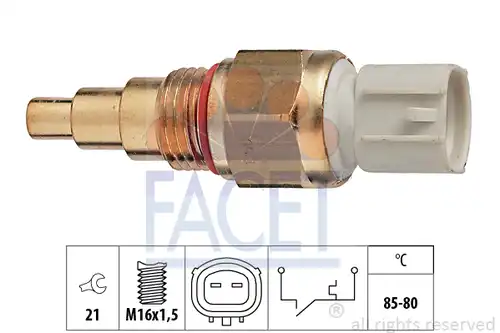 термошалтер, вентилатор на радиатора FACET 7.5109