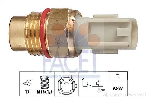 термошалтер, вентилатор на радиатора FACET 7.5198