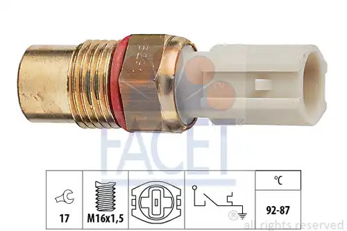 термошалтер, вентилатор на радиатора FACET 7.5291