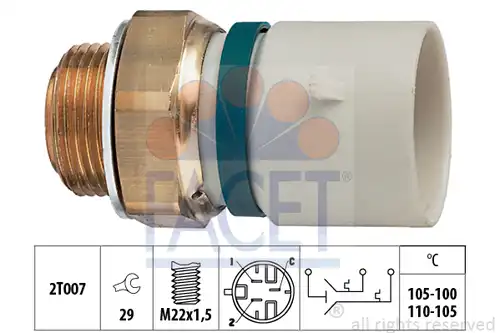 термошалтер, вентилатор на радиатора FACET 7.5673