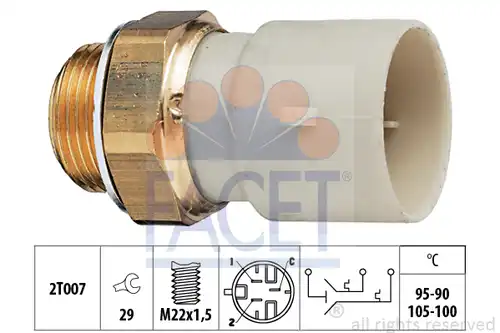 термошалтер, вентилатор на радиатора FACET 7.5688