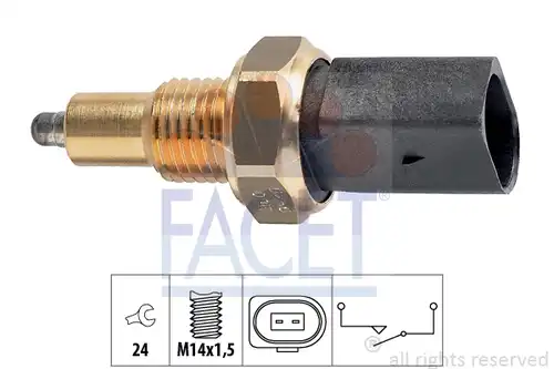 включвател, светлини за движение на заден ход FACET 7.6256