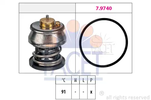 термостат, охладителна течност FACET 7.7977