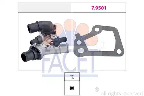 термостат, охладителна течност FACET 7.8102