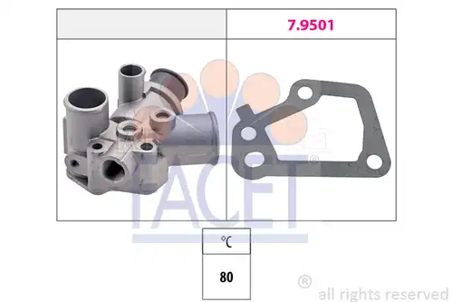 термостат, охладителна течност FACET 7.8144