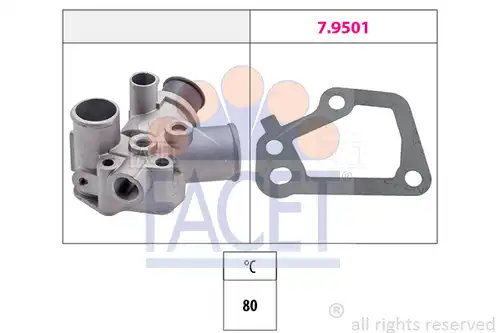термостат, охладителна течност FACET 7.8147