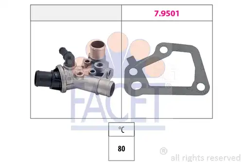 термостат, охладителна течност FACET 7.8153