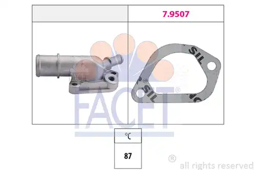 термостат, охладителна течност FACET 7.8159