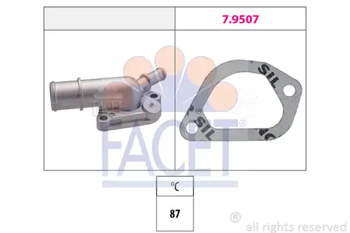 термостат, охладителна течност FACET 7.8160