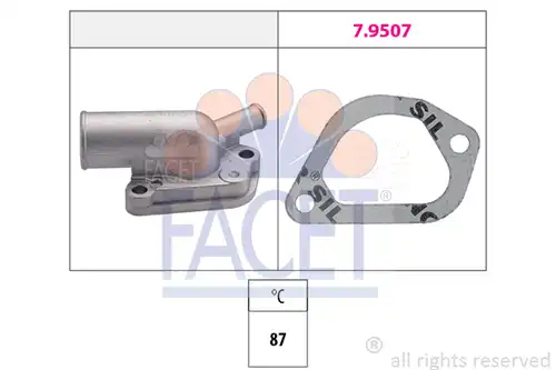 термостат, охладителна течност FACET 7.8163