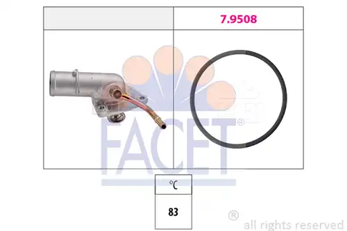 термостат, охладителна течност FACET 7.8164