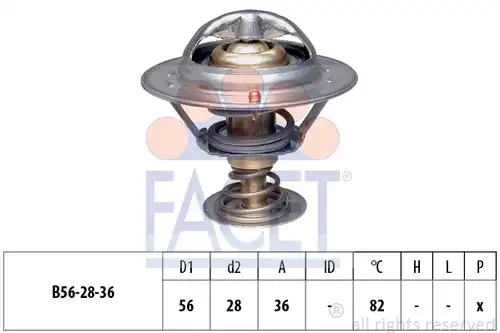 термостат, охладителна течност FACET 7.8222S