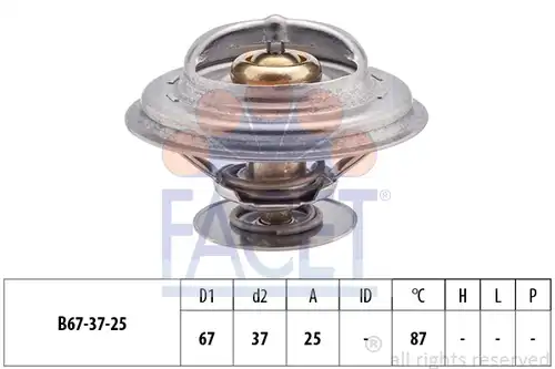 термостат, охладителна течност FACET 7.8256S