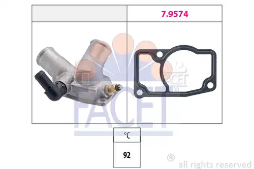 термостат, охладителна течност FACET 7.8343