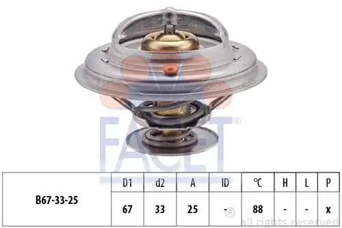 термостат, охладителна течност FACET 7.8361S