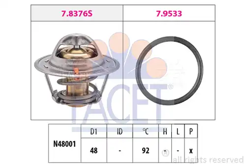 термостат, охладителна течност FACET 7.8376