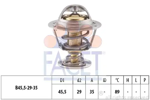 термостат, охладителна течност FACET 7.8389S