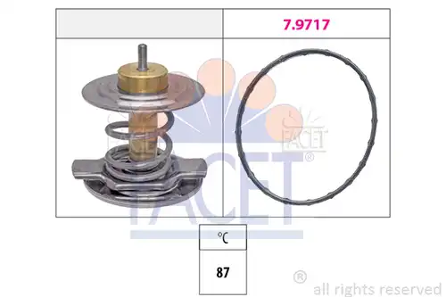 термостат, охладителна течност FACET 7.8442
