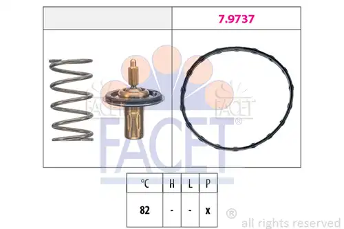термостат, охладителна течност FACET 7.8950