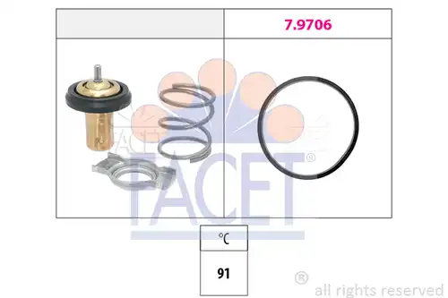 термостат, охладителна течност FACET 7.8995