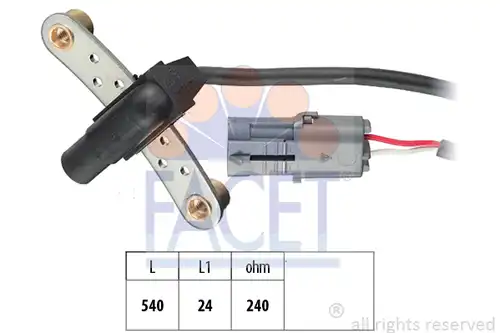 импулсен датчик, колянов вал FACET 9.0020