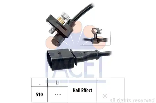 импулсен датчик, колянов вал FACET 9.0446