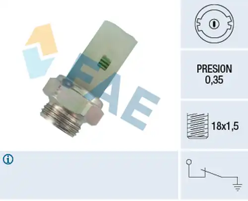 датчик за налягане на маслото FAE 12380