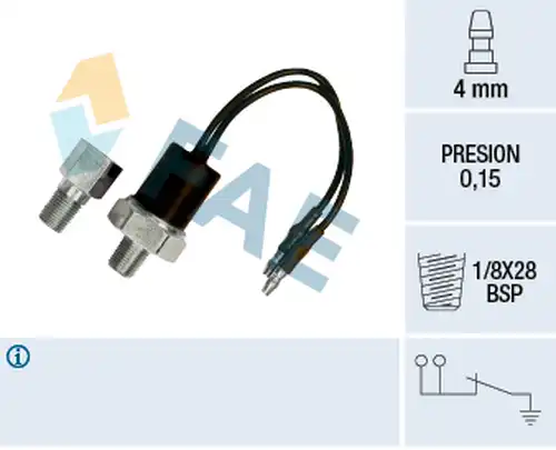 датчик за налягане на маслото FAE 12540