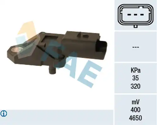 датчик, налчгане във всмукателните тръби FAE 15107