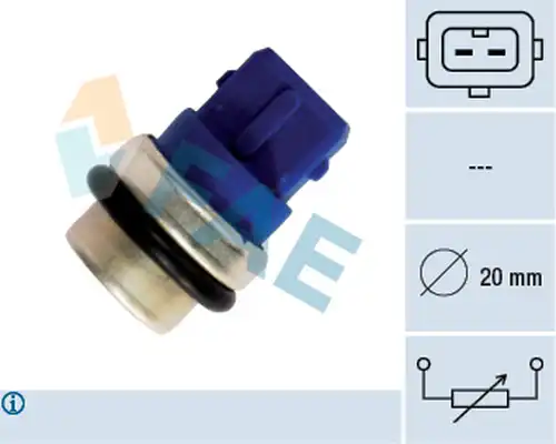 датчик, температура на охладителната течност FAE 33630